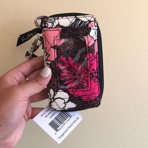 All in One Wristlet in the pattern Mocha Rouge